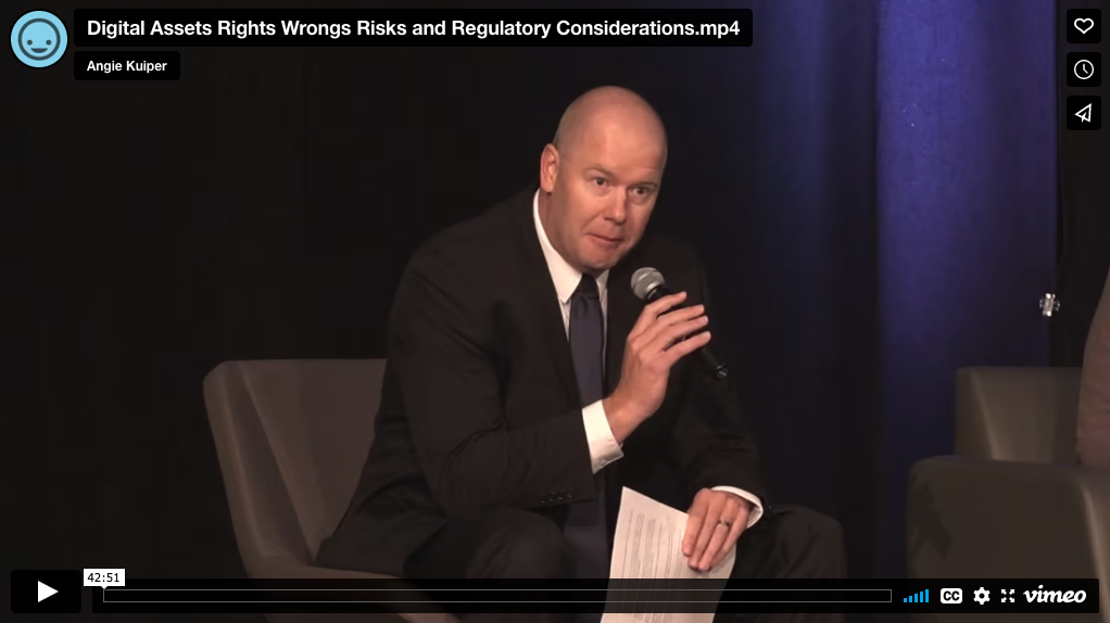 Digital Assets Rights Wrongs Risks and Regulatory Considerations